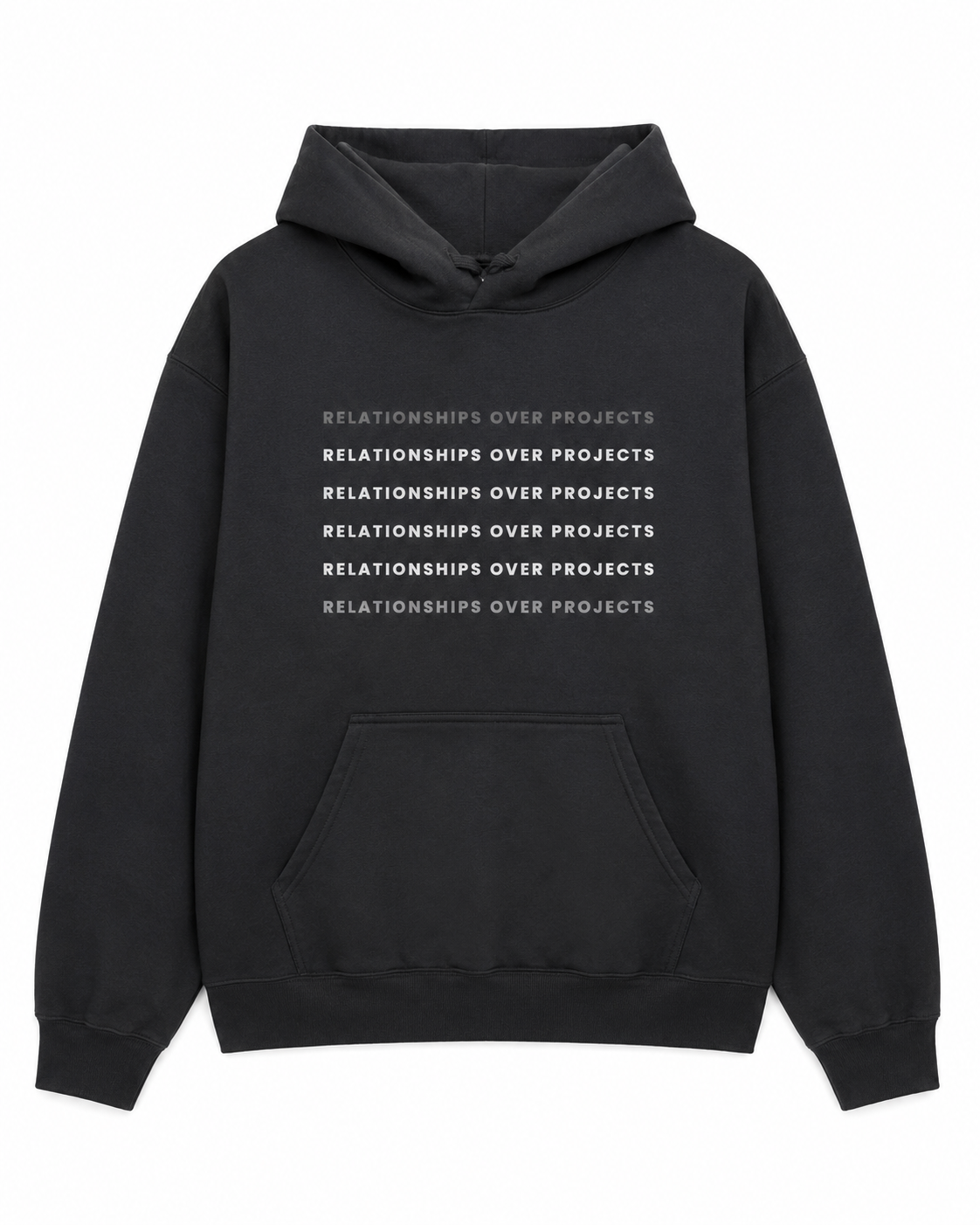 Relationships Over Projects Hoodie